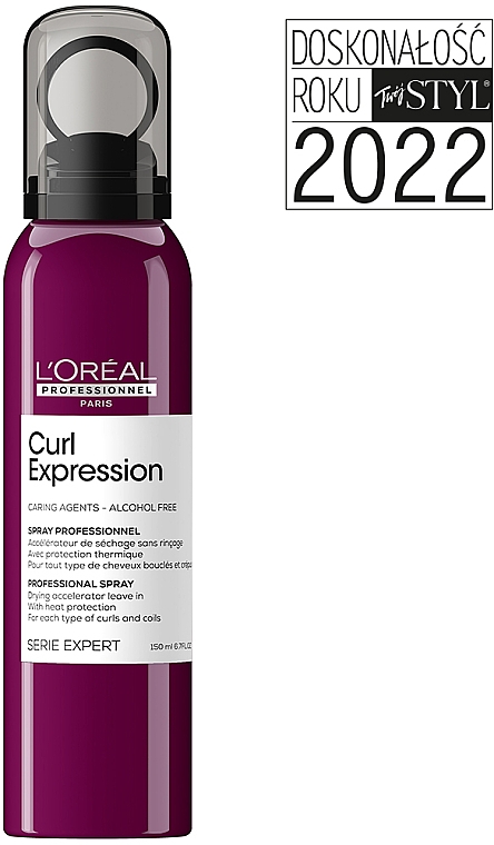 Spray przyspieszający suszenie - L'Oreal Professionnel Serie Expert Curl Expression Drying Accelerator — Zdjęcie N2