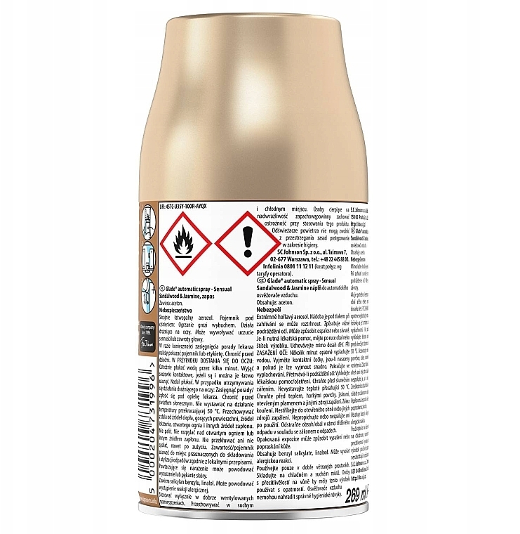 Wymienny pojemnik do automatycznego odświeżacza powietrza - Glade Automatic Spray Sensual Sandalwood & Jasmine — Zdjęcie N2