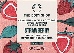 Mydło truskawkowe - The Body Shop Face And Body Strawberry Soap — Zdjęcie N3