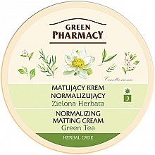 Matujący krem normalizujący Zielona herbata - Green Pharmacy Normalizing Matting Cream — Zdjęcie N2