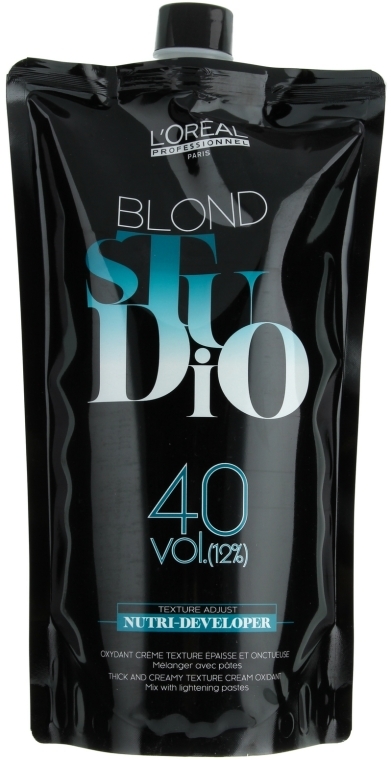 Odżywczy oksydant 12% - L'Oreal Professionnel Blond Studio Creamy Nutri-Developer 40 vol. — Zdjęcie N1