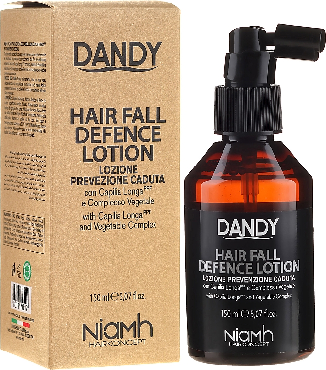 Ochronny lotion przeciw wypadaniu włosów dla mężczyzn - Niamh Hairconcept Dandy Hair Fall Defence Lotion — Zdjęcie N1