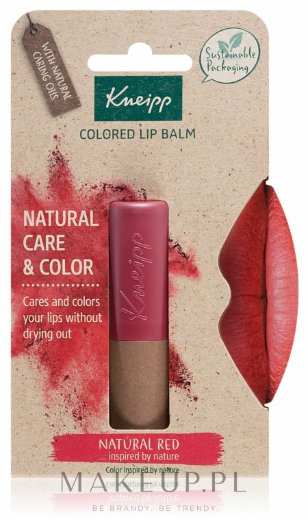 Balsam do ust - Kneipp Natural Care & Color  — Zdjęcie Red