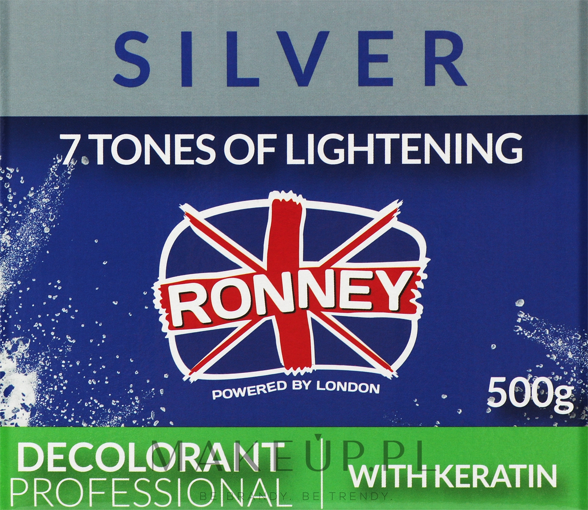 Puder z keratyną do rozjaśniania włosów - Ronney Professional Dust Free Bleaching Powder With Keratin — Zdjęcie 500 g