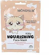 Odżywcza maseczka do twarzy z nadrukiem kota - Mond'Sub Kitty Nourishing Face Mask — Zdjęcie N1