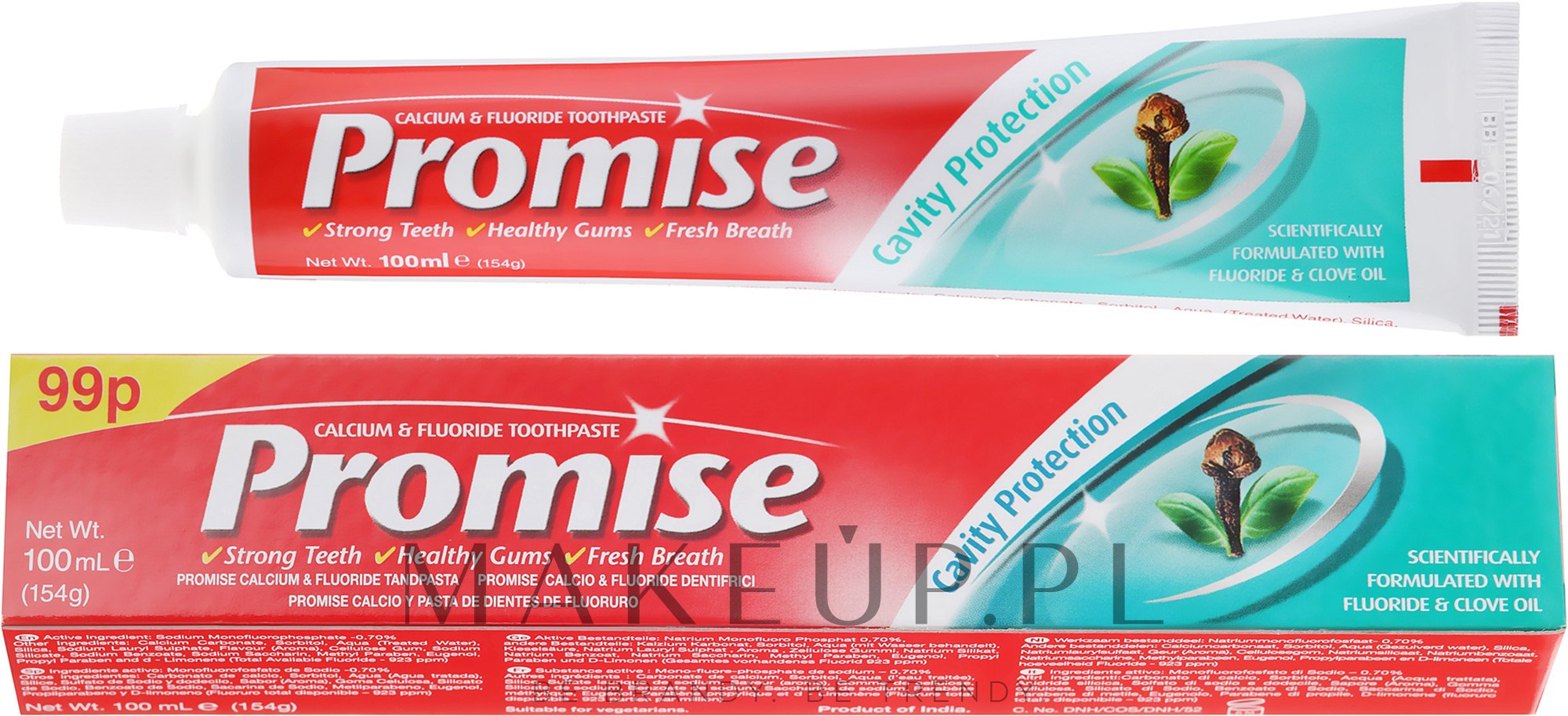 Pasta do zębów Ochrona przed próchnicą - Dabur Promise — Zdjęcie 100 ml