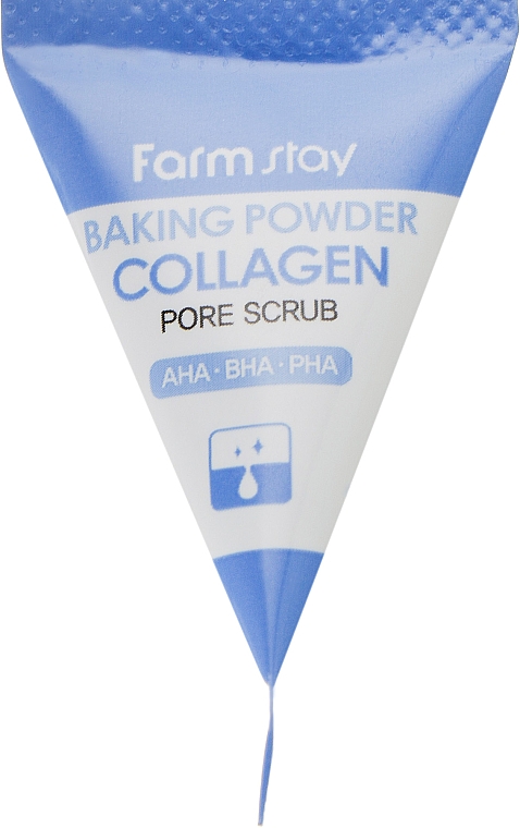 Peeling do twarzy oczyszczający pory z sodą oczyszczoną i kolagenem - FarmStay Collagen Baking Powder Pore Scrub — Zdjęcie N2