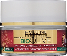 Aktywnie odmładzający krem-serum - Eveline Cosmetics Bio Olive — Zdjęcie N2