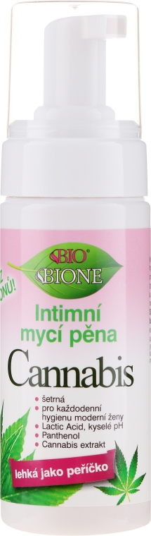 Pianka do higieny intymnej Konopie - Bione Cosmetics Cannabis Intimate Foam — Zdjęcie N1