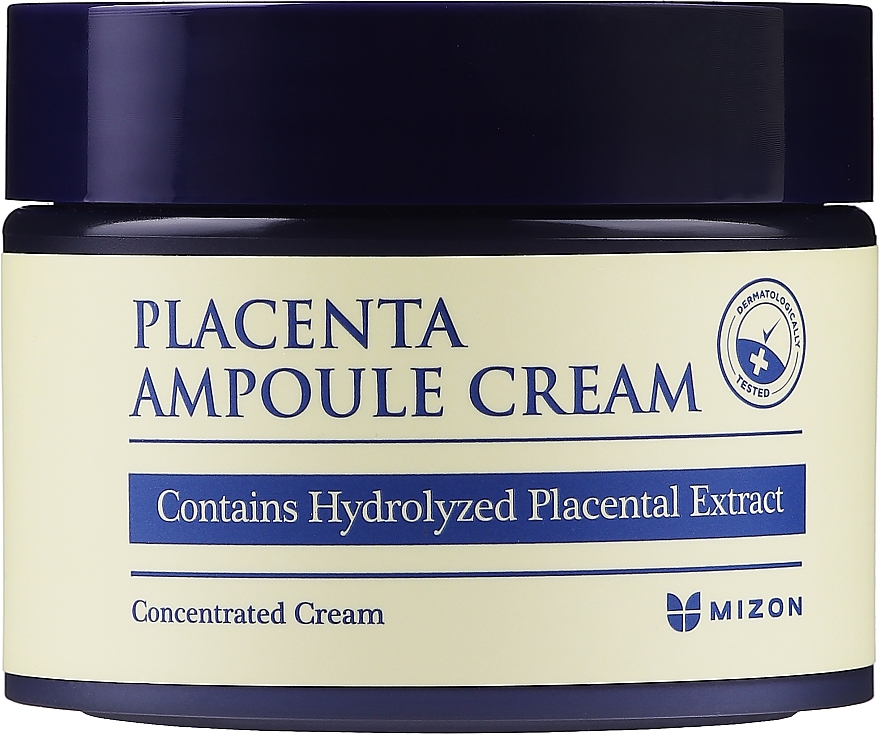 Nawilżający krem z placentą do twarzy - Mizon Placenta Ampoule Cream