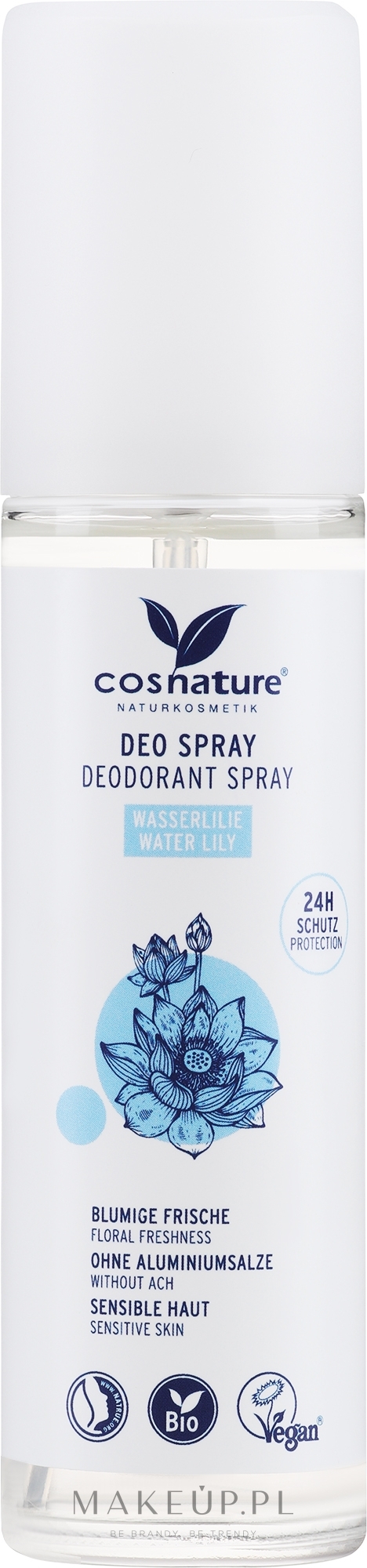 Dezodorant w sprayu Lilia wodna - Cosnature — Zdjęcie 75 ml
