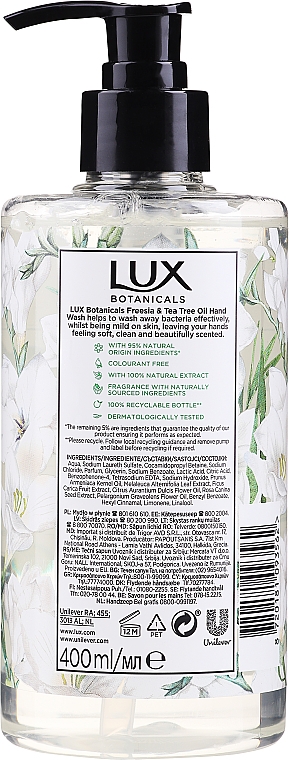 Mydło w płynie do rąk - Lux Botanicals Freesia & Tea Tree Oil — Zdjęcie N2
