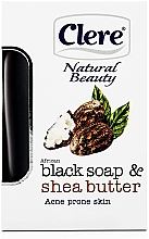 Kup Czarne mydło z masłem shea - Clere Natural Beauty African Black Soap & Shea Butter