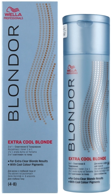 Rozjaśniający puder do włosów - Wella Professionals BLONDOR Extra Cool Blonde
