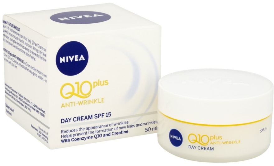 Przeciwzmarszczkowy krem na dzień SPF 15 - NIVEA Q10 Plus Anti-Wrinkle Day Cream — Zdjęcie N1