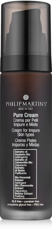Krem do problematycznej skóry twarzy - Philip Martin's Pure Cream — Zdjęcie N2