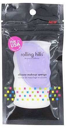 Silikonowa gąbka do makijażu - Rolling Hills Silicone Makeup Sponge Purple — Zdjęcie N1
