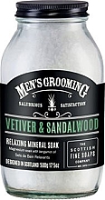 Sól do kąpieli z wetiweru i drzewa sandałowego w słoiku - Scottish Fine Soaps Mens Grooming Vetiver & Sandalwood Relaxing Mineral Soak — Zdjęcie N1