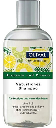 Naturalny szampon z rozmarynem i cytryną - Olival Natural Rosemary & Lemon Shampoo — Zdjęcie N1