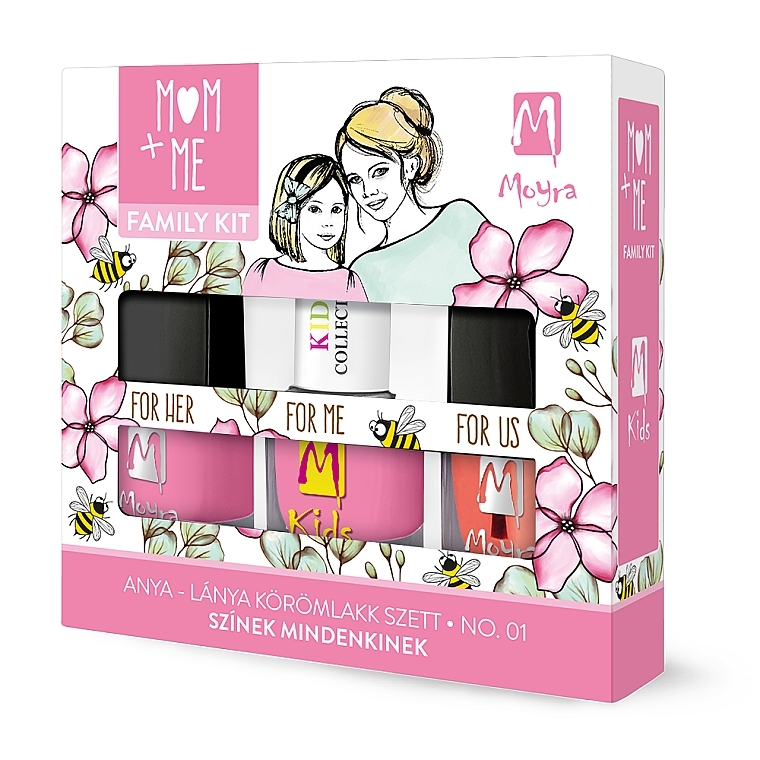 Zestaw - Moyra Mom+Me Family Kit No. 01 (3x7ml) — Zdjęcie N1