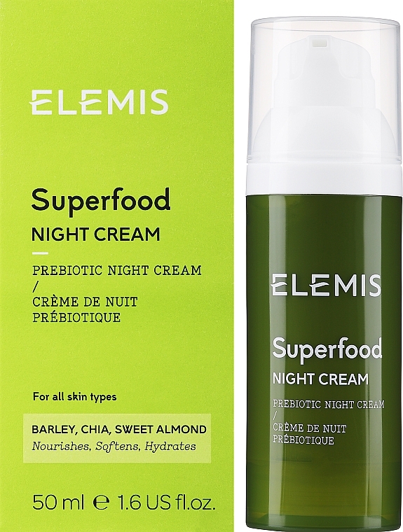 Odżywczy krem do twarzy na noc - Elemis Superfood Night Cream — Zdjęcie N2