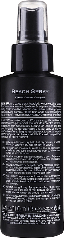 Mgiełka do włosów - L'anza Healing Style Beach Spray — Zdjęcie N2