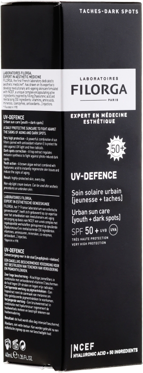 Przeciwsłoneczny krem do twarzy - Filorga Uv-Defence Sun Care SPF50+