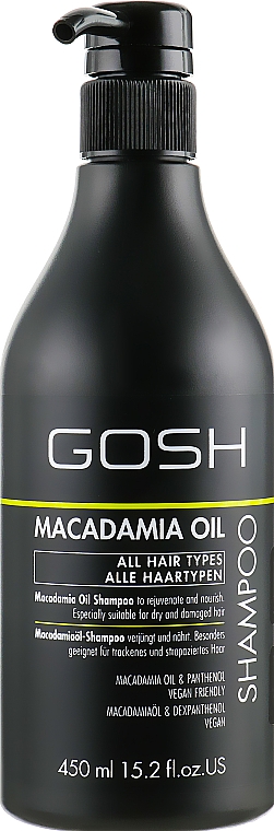 Szampon do włosów z olejem makadamia - Gosh Copenhagen Macadamia Oil Shampoo — Zdjęcie N2