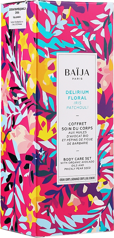 Zestaw - Baija Delirium Floral (b/cream/75ml + sh/gel/100ml + b/scr/60g) — Zdjęcie N1