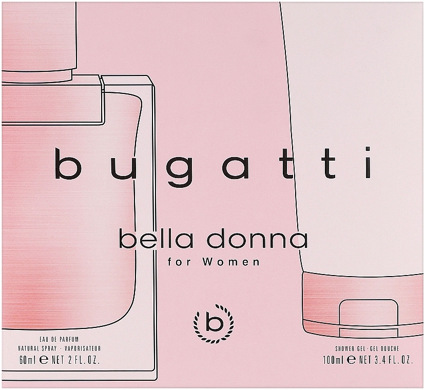 Bugatti Bella Donna Eau - Zestaw (edp/60 ml + sh/gel/100 ml) — Zdjęcie N1