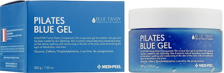 Ujędrniający żel do ciała z glaucyną - MEDIPEEL Pilates Blue Gel  — Zdjęcie N2