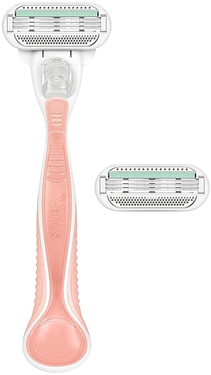 Maszynka do golenia różowa + 1 wymienny wkład - Gillette Venus Smooth Sensitive — Zdjęcie N2