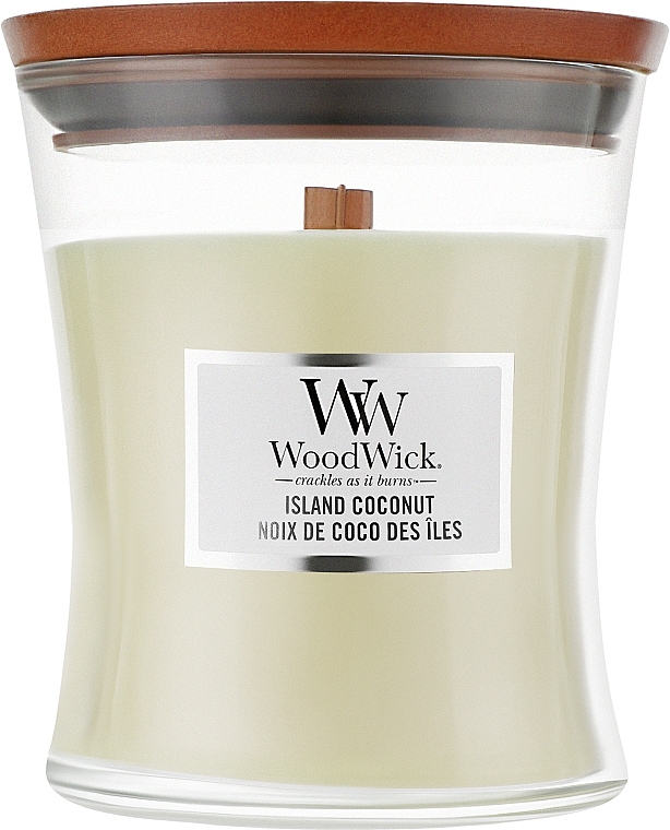 Świeca zapachowa w szkle - WoodWick Hourglass Candle Island Coconut — Zdjęcie N3