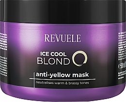 Maska do włosów neutralizująca żółty kolor - Revuele Ice Cool Blond Anti-Yellow Hair Mask — Zdjęcie N1