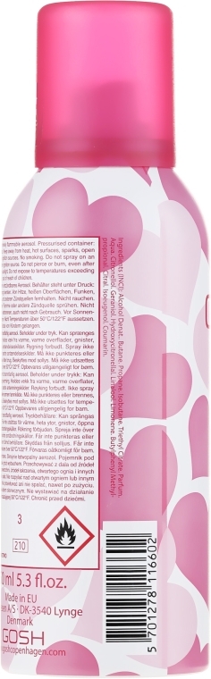 Dezodorant w sprayu - Gosh Copenhagen I Love Pink Deo Body Spray — Zdjęcie N2