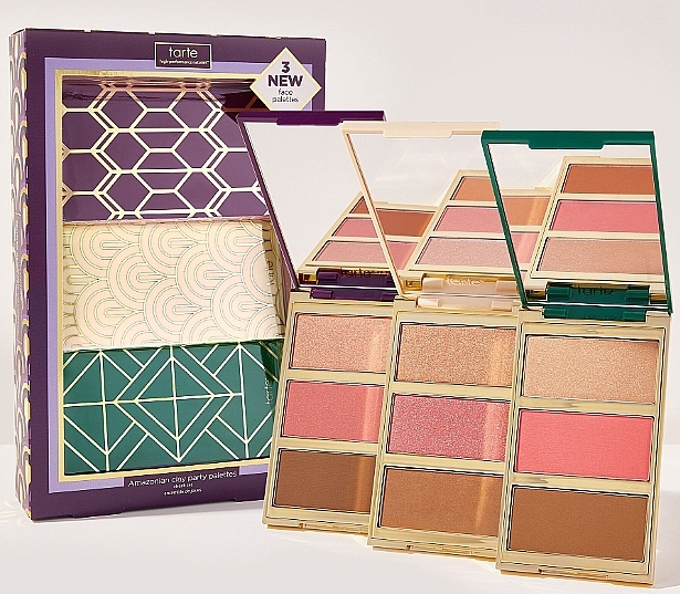 Paleta makijażu - Tarte Amazonian Clay Party Palettes Cheek Set — Zdjęcie N1