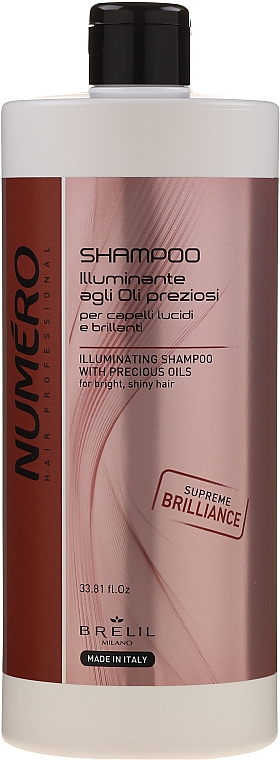 Szampon do włosów z olejem Macassar i keratyną - Brelil Numero Hair Professional Beauty Macassar Oil Shampoo — Zdjęcie N3