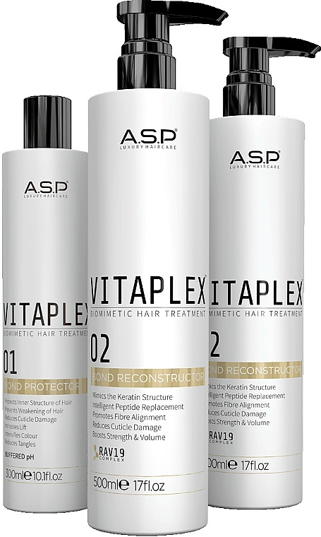 Zestaw - Affinage Salon Professional Vitaplex Professional Set (concentrate/300ml + concentrate/2x500ml) — Zdjęcie N1