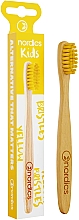 Kup Bambusowa szczoteczka dla dzieci, miękka, żółta - Nordics Bamboo Toothbrush