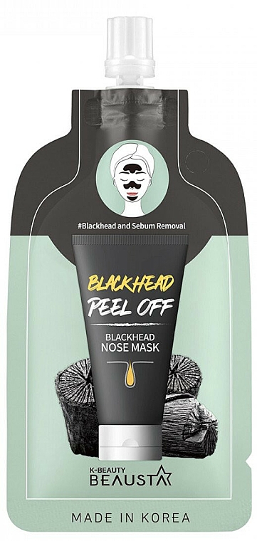 Maska na strefę T przeciw wągrom - Beausta Blackhead Nose Mask  — Zdjęcie N1