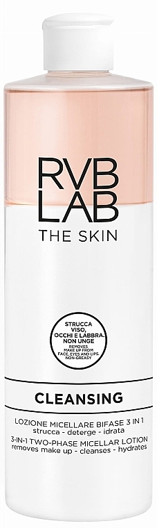 Dwufazowy płyn micelarny do twarzy - RVB LAB Cleansing 3-In-1 Two-Phase Micellar Lotion — Zdjęcie N1