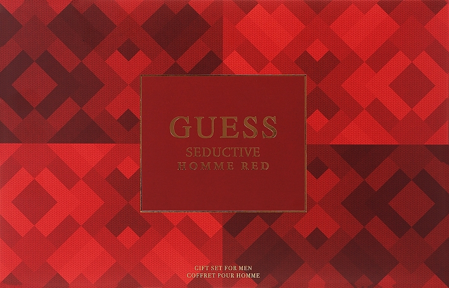 Guess Seductive Red Homme - Zestaw (edt/100 ml + deo/226 ml + sh/gel/200 ml + bag/1pc) — Zdjęcie N3