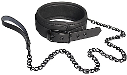 Obroża ze smyczą - Dream Toys Blaze Collar And Leash Black — Zdjęcie N1