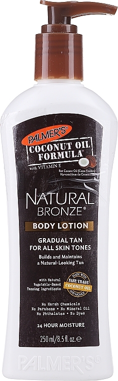 PRZECENA! Nawilżający, brązujący balsam do ciała - Palmer's Coconut Oil Formula Natural Bronze Body Lotion * — Zdjęcie N2