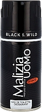 Dezodorant w sprayu dla mężczyzn - Malizia Uomo Black & Wild Deodorant Spray — Zdjęcie N1