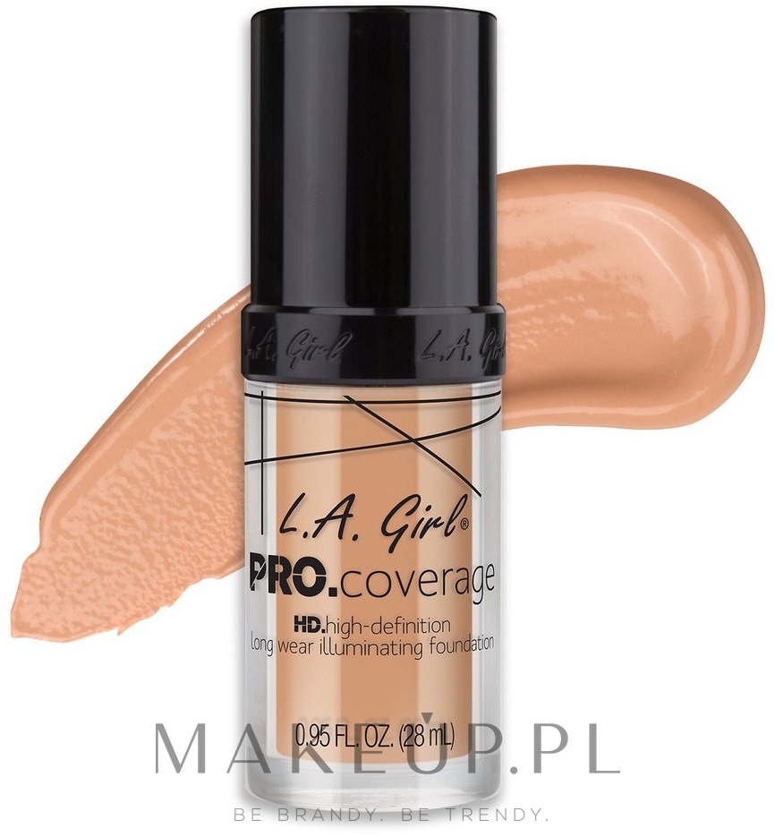 Podkład kryjący - L.A. Girl PRO Coverage HD Foundation — Zdjęcie GLM643 - Porcelain