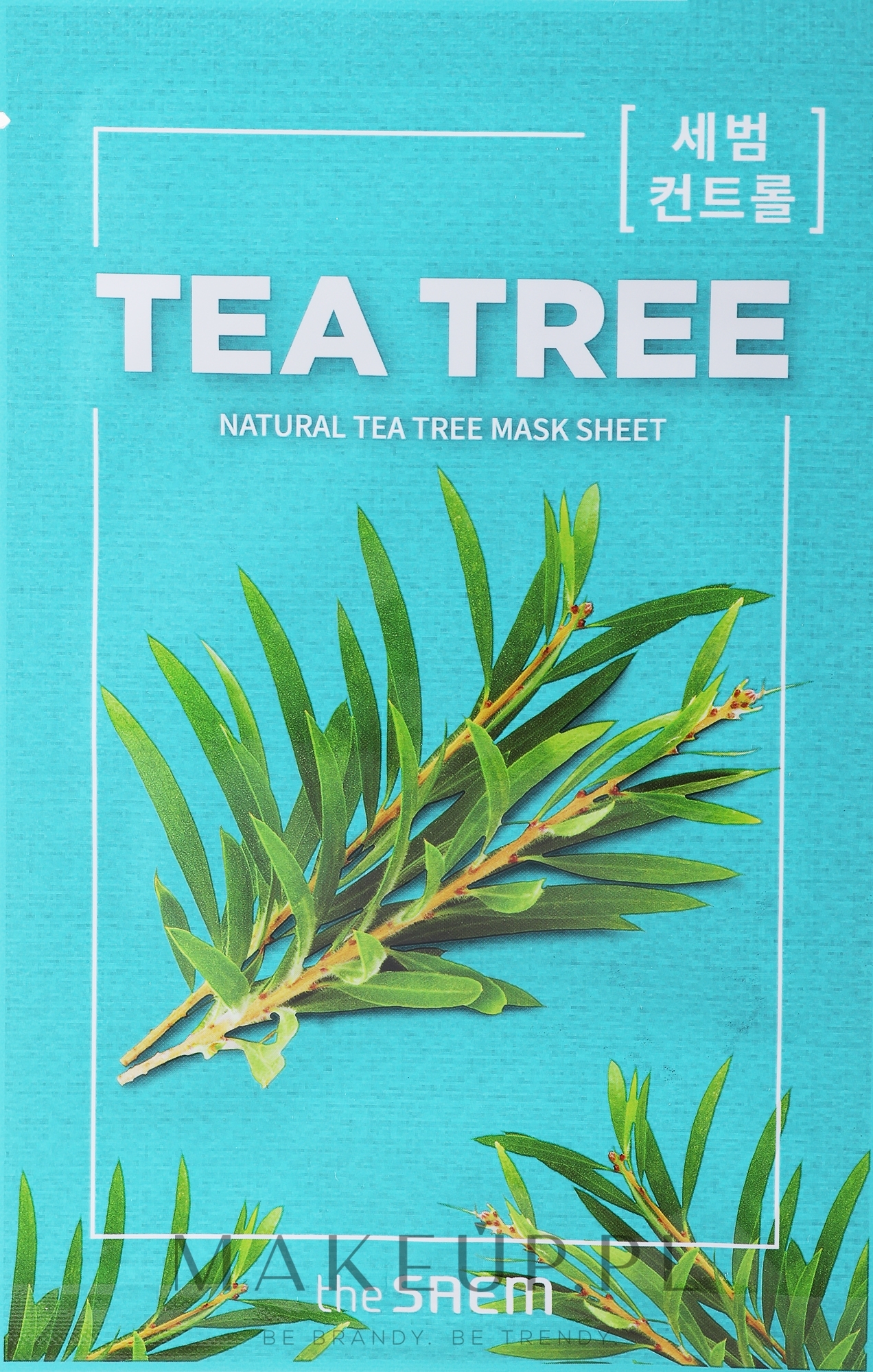 PREZENT! Łagodząca maska na tkaninie do twarzy z ekstraktem z drzewa herbacianego - The Saem Natural Tea Tree Mask Sheet — Zdjęcie 21 ml