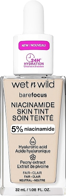 Podkład do twarzy - Wet N Wild Bare Focus Niacinamide Skin Tint — Zdjęcie N1