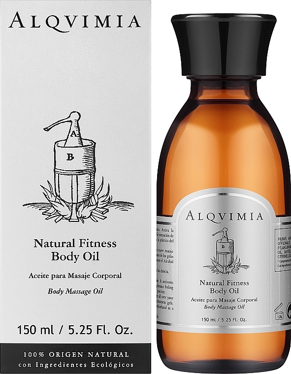 Olejek do masażu dla sportowców - Alqvimia Natural Fitness Body Oil — Zdjęcie N2