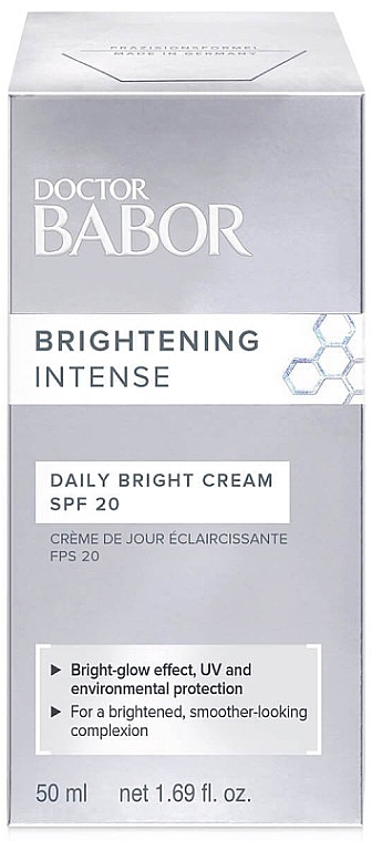 Rozjaśniający krem ​​do twarzy - Doctor Babor Brightening Intense Daily Bright Cream SPF20 — Zdjęcie N2